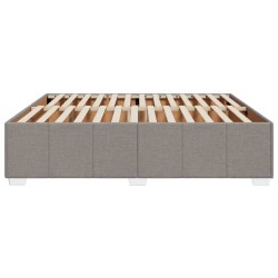 Cadre de lit sans matelas taupe 180x200 cm tissu 