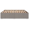 Cadre de lit sans matelas taupe 180x200 cm tissu 