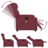Fauteuil de massage inclinable Rouge bordeaux Tissu 