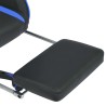 Chaise de bureau inclinable avec repose-pied Bleu 