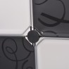 Organisateur de rangement cube avec 9 compartiments Noir/Blanc 