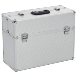 Boîte à outils 47 x 36 x 20 cm Argenté Aluminium  