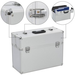Boîte à outils 47 x 36 x 20 cm Argenté Aluminium  