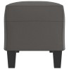 Banc Gris 100x35x41 cm Similicuir 