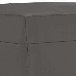 Banc Gris 100x35x41 cm Similicuir 