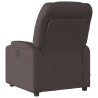 Fauteuil de massage inclinable Marron foncé Tissu 