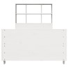 Cadre de lit sans matelas blanc 90x190 cm bois de pin massif 