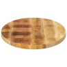 Dessus de table 90x40x3,8 cm ovale bois massif de manguier 