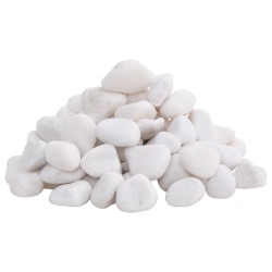 Galets polis 10 kg blanc 2-5 cm 