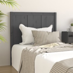 Tête de lit Gris 80,5x4x100 cm Bois massif de pin 