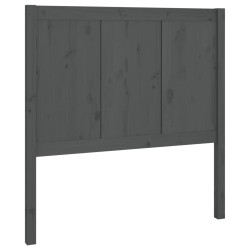 Tête de lit Gris 80,5x4x100 cm Bois massif de pin 