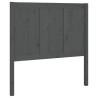 Tête de lit Gris 80,5x4x100 cm Bois massif de pin 