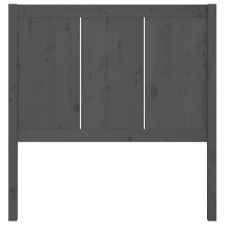 Tête de lit Gris 80,5x4x100 cm Bois massif de pin 