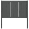Tête de lit Gris 80,5x4x100 cm Bois massif de pin 