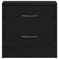 Table de chevet chêne noir 40x30x40 cm bois d'ingénierie 