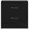 Table de chevet chêne noir 40x30x40 cm bois d'ingénierie 