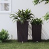 Jardinière et intérieur amovible marron 21 /49 L rotin PP 