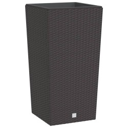 Jardinière et intérieur amovible marron 21 /49 L rotin PP 