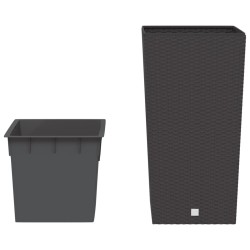 Jardinière et intérieur amovible marron 21 /49 L rotin PP 