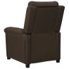 Fauteuil inclinable Marron foncé Tissu 