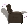 Fauteuil inclinable Marron foncé Tissu 