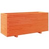 Jardinière cire marron 110x40x49,5 cm bois de pin massif 