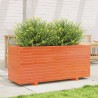Jardinière cire marron 110x40x49,5 cm bois de pin massif 