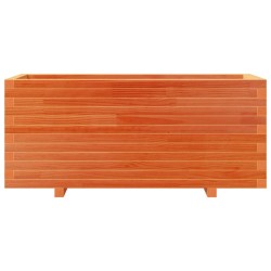 Jardinière cire marron 110x40x49,5 cm bois de pin massif 