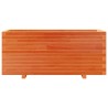 Jardinière cire marron 110x40x49,5 cm bois de pin massif 