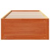 Cadre de lit sans matelas avec tiroirs 75x190cm bois pin massif 