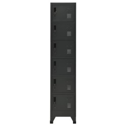 Armoire à casiers Anthracite 38x40x180 cm Acier 