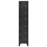 Armoire à casiers Anthracite 38x40x180 cm Acier 