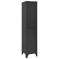 Armoire à casiers Anthracite 38x40x180 cm Acier 