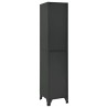 Armoire à casiers Anthracite 38x40x180 cm Acier 