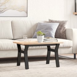 Pieds de table basse cadre en Y 60x40x38 cm acier 