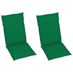 Chaise à bascule avec coussins Bois d'acacia massif 