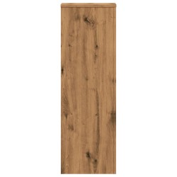Support pour plantes 33x33x100 cm bois d'ingénierie 