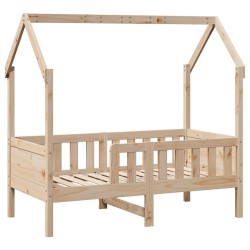 Cadre de lit enfant avec tiroirs sans matelas 70x140 cm bois 