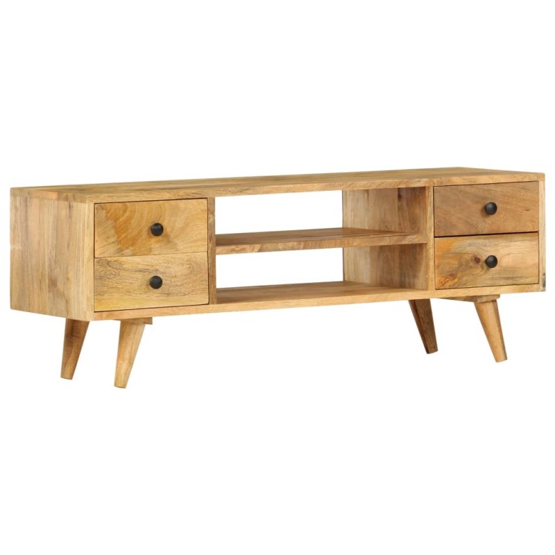 Meuble TV 110x35x40 cm Bois massif de manguier Meuble TV 110x35x40 cm Bois massif de manguier