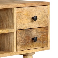 Meuble TV 110x35x40 cm Bois massif de manguier 