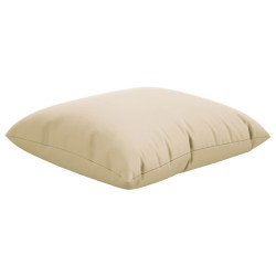 Coussins de canapé lot de 4 beige 60x60 cm tissu 