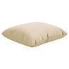 Coussins de canapé lot de 4 beige 60x60 cm tissu 