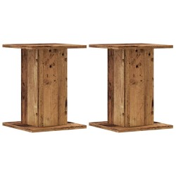 Supports de haut-parleurs 2 pcs vieux bois bois d'ingénierie 