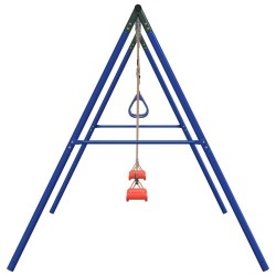 Ensemble de balançoire d'extérieur avec balançoires et trapèze 
