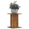 Supports pour plantes 2 pcs vieux bois bois d'ingénierie 