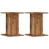 Supports pour plantes 2 pcs vieux bois bois d'ingénierie 