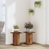 Supports pour plantes 2 pcs vieux bois bois d'ingénierie 