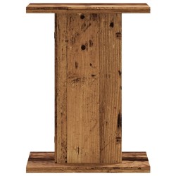 Supports pour plantes 2 pcs vieux bois bois d'ingénierie 