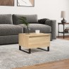 Table basse chêne sonoma 50x46x35 cm bois d'ingénierie 