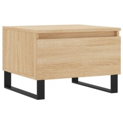 Table basse chêne sonoma 50x46x35 cm bois d'ingénierie 